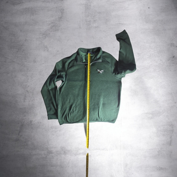 Cutter & Buck Green Quarter-Zip Fleece with Embroidered Eagle - Picture 10 of 12